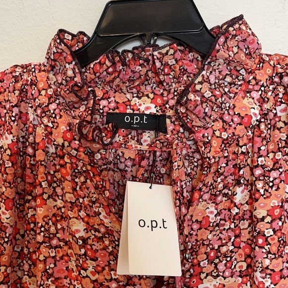 NWT Anthropologie O.P.T. Maxi Floral Ruffle Dress - Picture 7 of 12